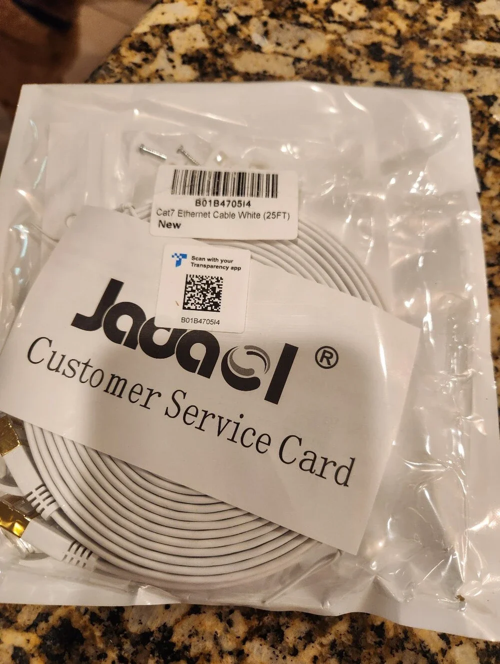 NWT Jadaol CAT8 40Gbps Ethernet Cable - White